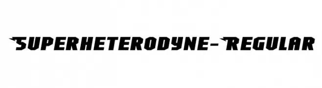 Superheterodyne-Regular  नि: शुल्क फ़ॉन्ट्स डाउनलोड
