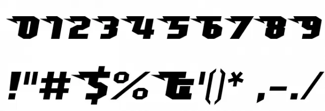 Superheterodyne-Regular Font OTHER CHARS