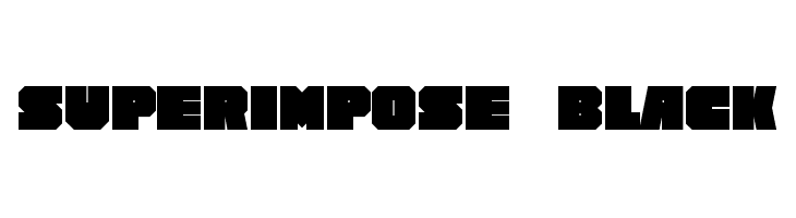 Superimpose Black  Frei Schriftart Herunterladen