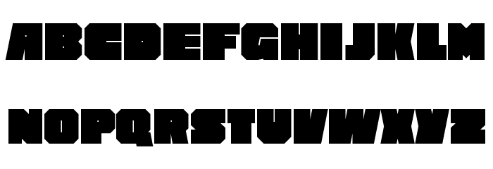 Superimpose Black Font LOWERCASE
