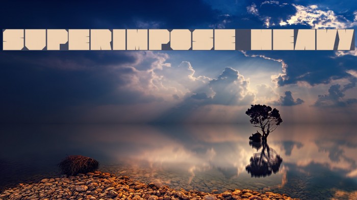 Superimpose Heavy Font examples