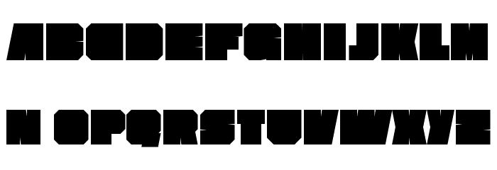 Superimpose Heavy Font LOWERCASE