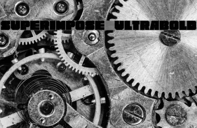 Superimpose UltraBold Font examples