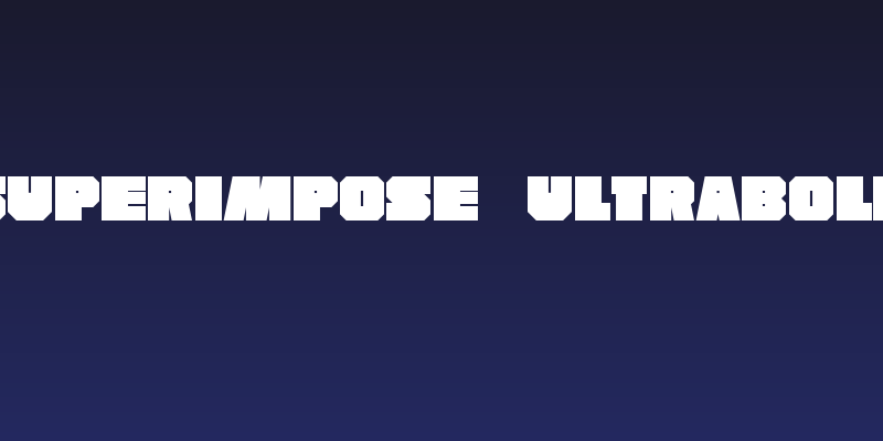 Superimpose UltraBold Social Header