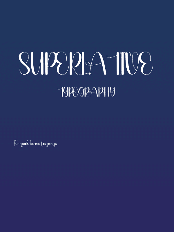 Superlative Poster
