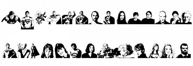 Superman Last son of Krypton Super Schriftart Groß