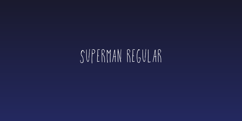 Superman Regular Social Header