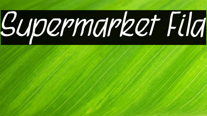 Supermarket Fila Example 1