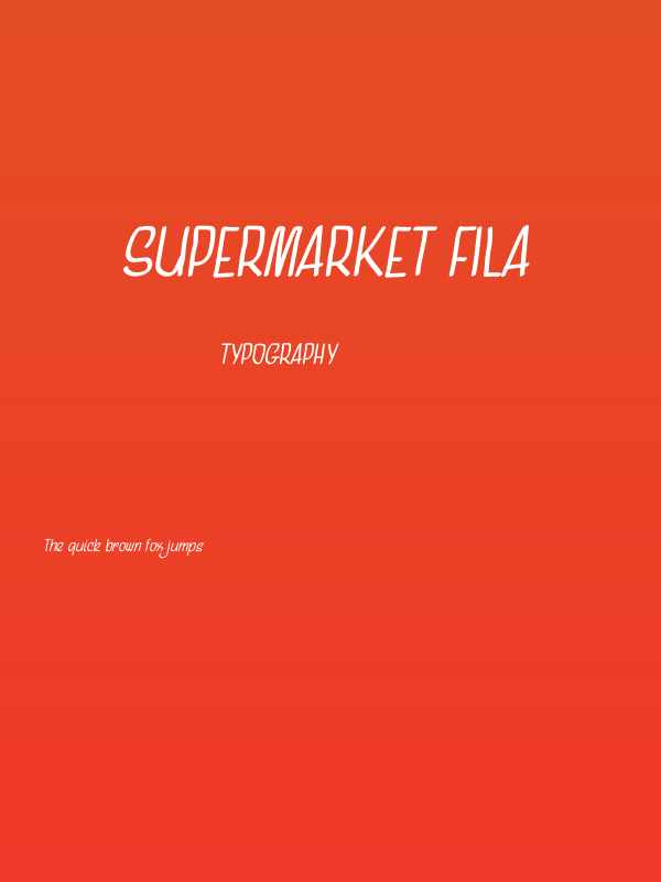 Supermarket Fila Poster