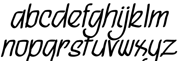 Supermarket Fila Font LOWERCASE