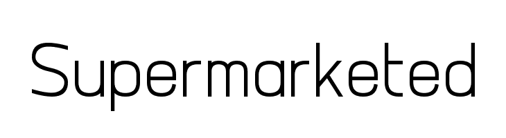 Supermarketed  フリーフォントのダウンロード