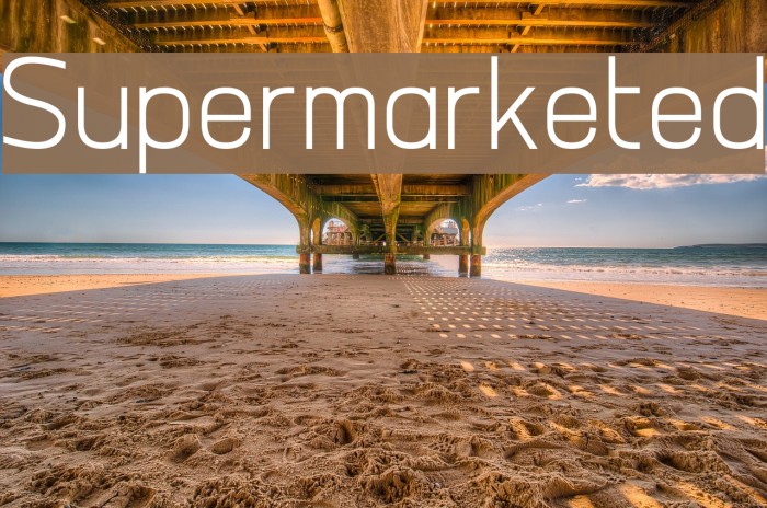 Supermarketed Font examples