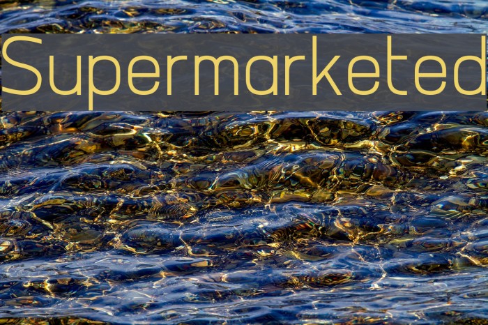 Supermarketed Font examples