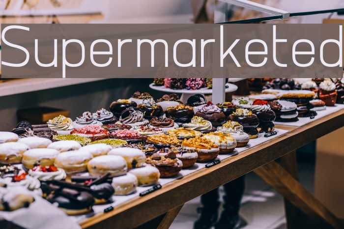 Supermarketed Font examples