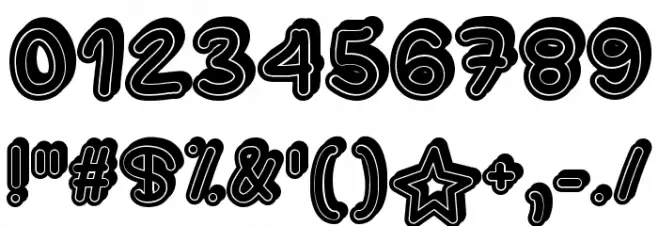 Supermassive Black Hole Font OTHER CHARS