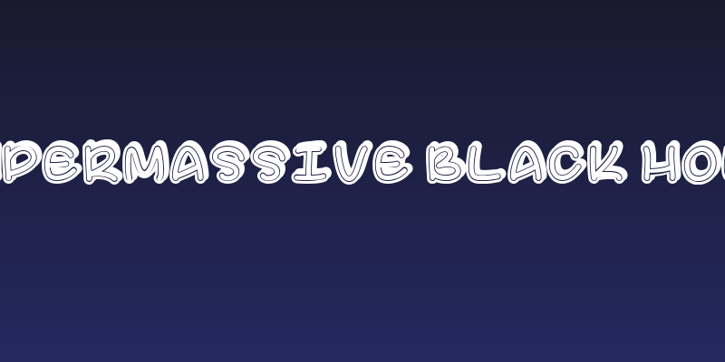 Supermassive Black Hole Social Header