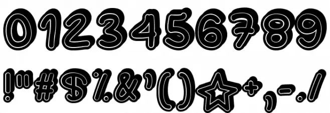 SupermassiveBlackHole Font OTHER CHARS