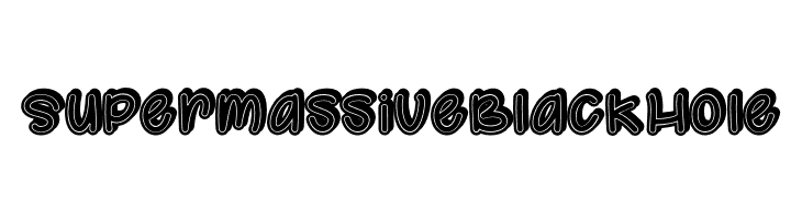 SupermassiveBlackHole  Free Fonts Download