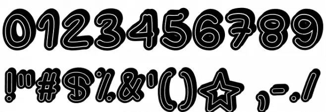 SupermassiveBlackHole Font OTHER CHARS