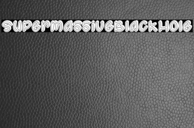 SupermassiveBlackHole Font examples