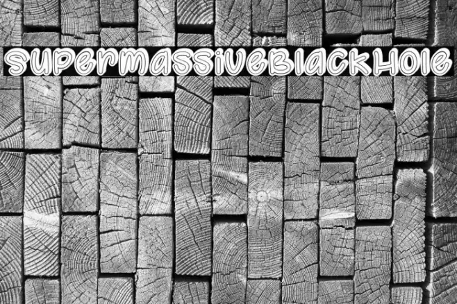 SupermassiveBlackHole Font examples