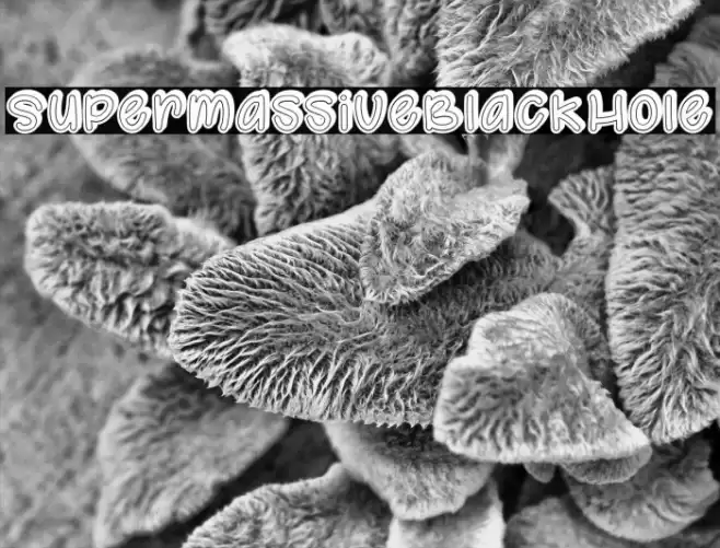 SupermassiveBlackHole Font examples