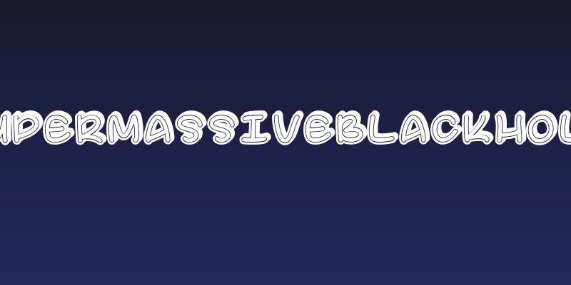 SupermassiveBlackHole Social Header