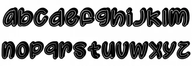 SupermassiveBlackHole Caratteri MINUSCOLO