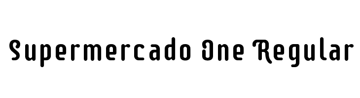 Supermercado One Regular  les polices de caractères gratuit tlcharger