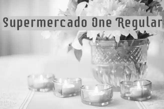 Supermercado One Regular Font examples