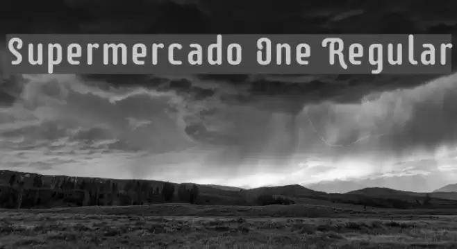 Supermercado One Regular Font examples