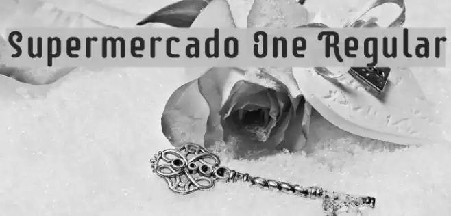 Supermercado One Regular Font examples