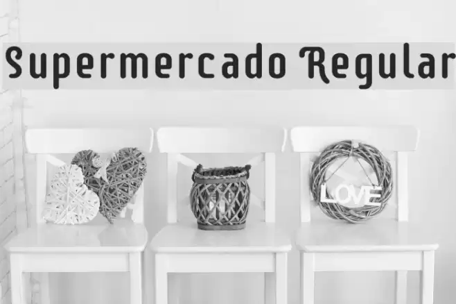 Supermercado Regular Font examples