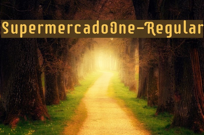 SupermercadoOne-Regular Font examples