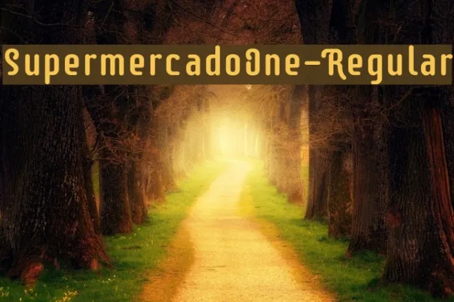 SupermercadoOne-Regular Example 1