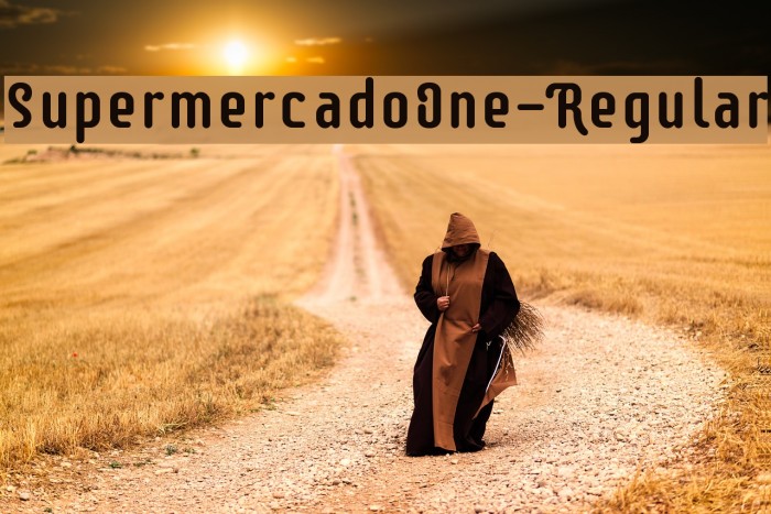 SupermercadoOne-Regular Font examples