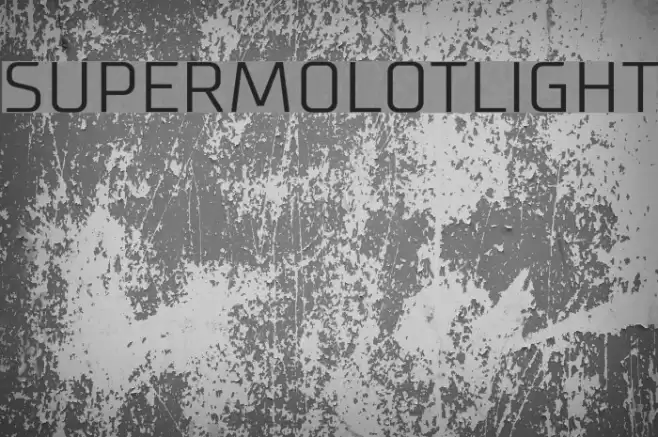 SupermolotLight Font examples