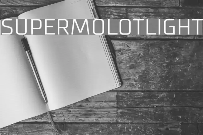 SupermolotLight Font examples
