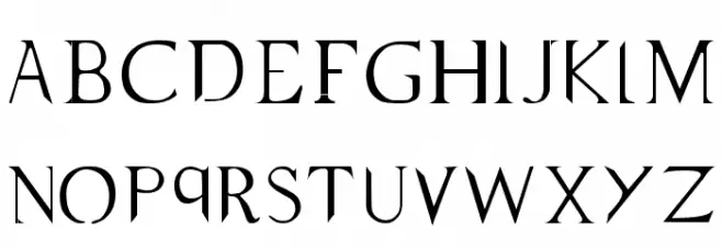 Supernatural Knight Caratteri MINUSCOLO