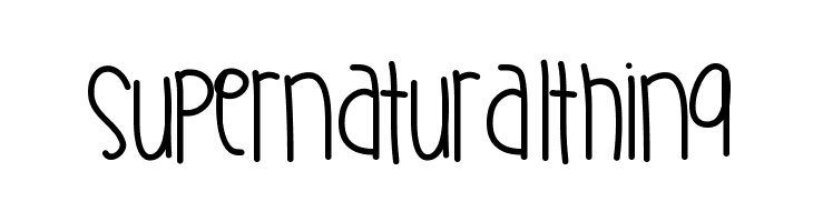 SupernaturalThing  Frei Schriftart Herunterladen