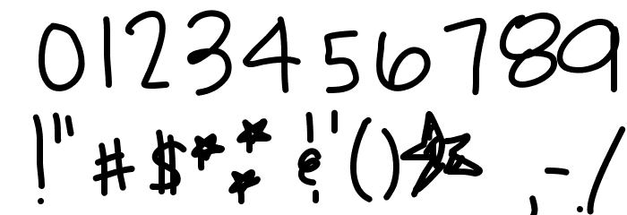 SupernaturalThing Font OTHER CHARS