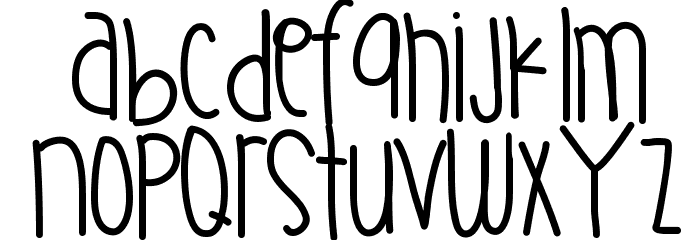 SupernaturalThing Font LOWERCASE