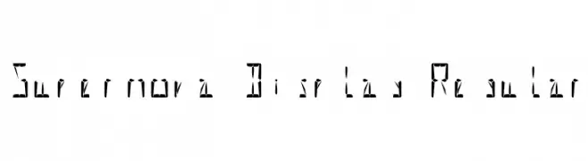 Supernova Display Regular  Frei Schriftart Herunterladen