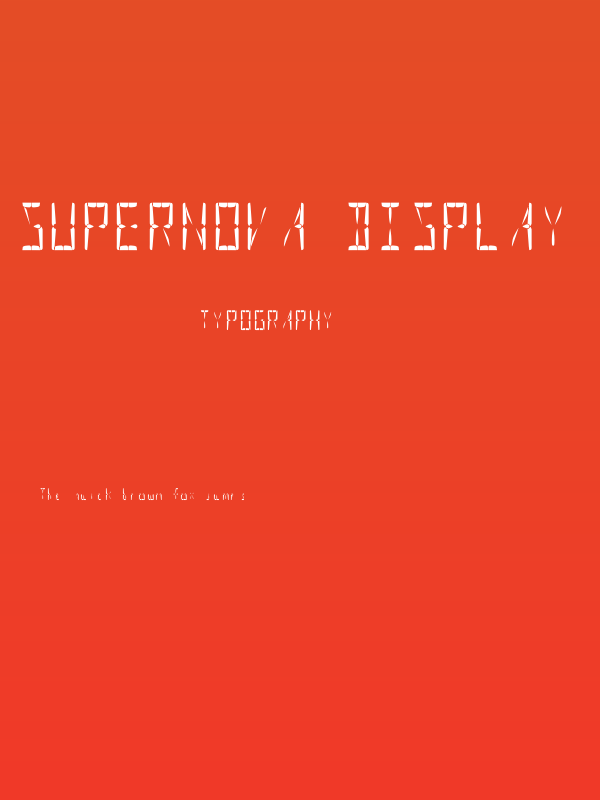 Supernova Display Regular Poster