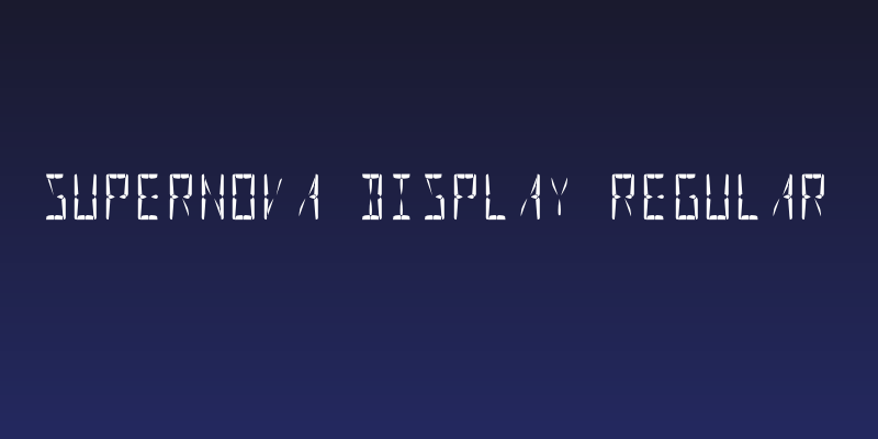 Supernova Display Regular Social Header