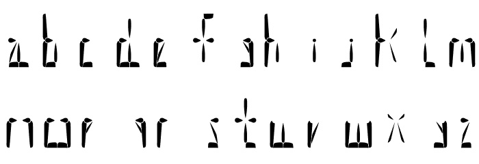 Supernova Display Regular Font LOWERCASE