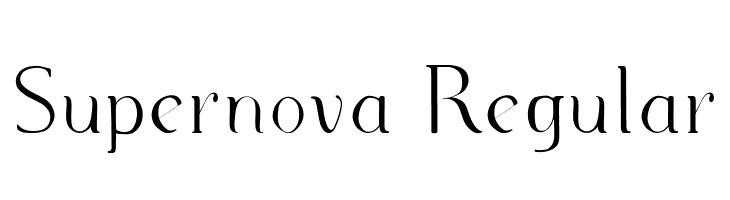 Supernova Regular  Free Fonts Download
