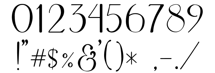 Supernova Regular Font OTHER CHARS