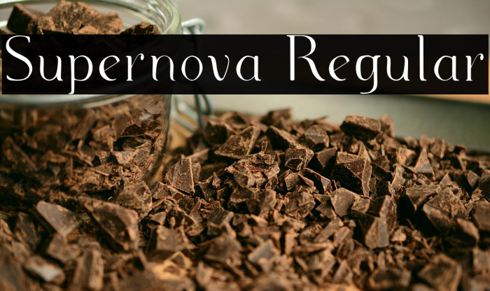 Supernova Regular Example 1