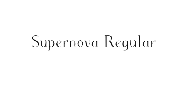 Supernova Regular Logo